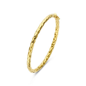 bangle scharnier 4,0 mm 60 mm 14K geelgoud