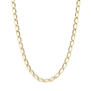 collier 7 mm 45 cm 14K geelgoud