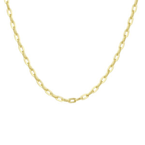 collier anker massief 3,0 mm 45 cm silgold (geel met zilverkern)