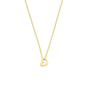collier hartje 40 - 42 - 44 cm 14K geelgoud