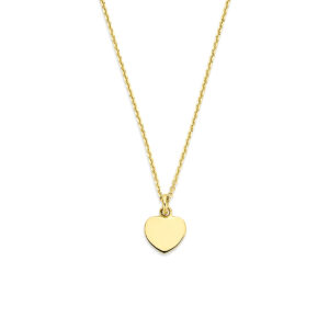 collier hartje 40 - 42 - 44 cm 14K geelgoud