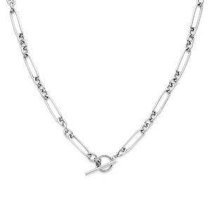 collier kapittelslot 7 mm 50,5 cm zilver gerhodineerd