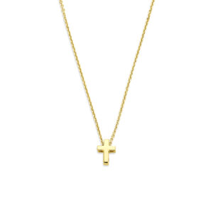 collier kruis 40 - 42 - 44 cm 14K geelgoud