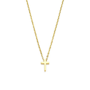 collier kruis 41 - 43 - 45 cm 14K geelgoud