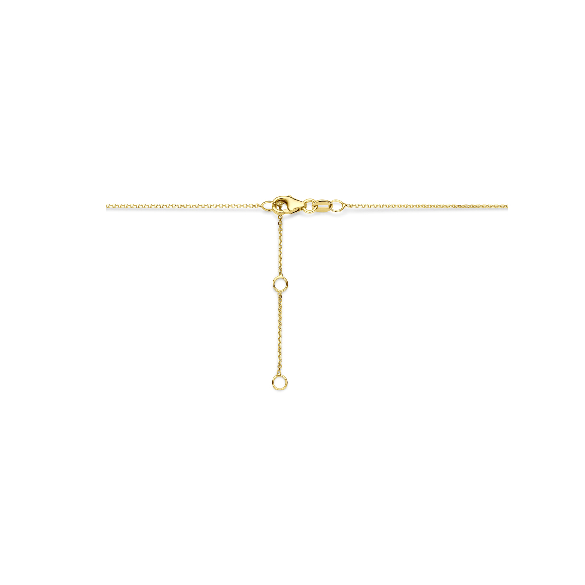 collier lab grown diamant 0.05ct g vs 40 - 42 - 44 cm 14K geelgoud - Afbeelding 3
