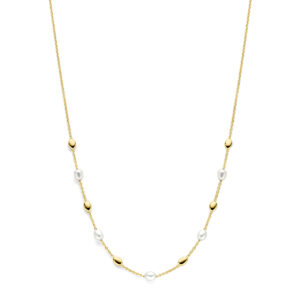 collier parels 41 - 43 - 45 cm 14K geelgoud