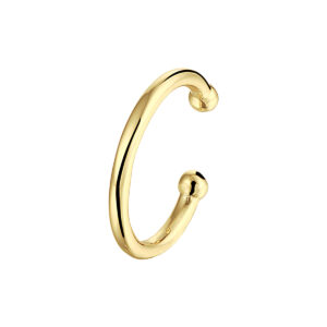 earcuff 13 mm1 micron zilver verguld (geel)