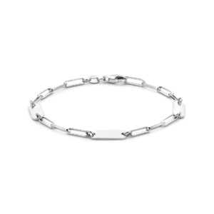 graveerarmband 20 cm zilver gerhodineerd