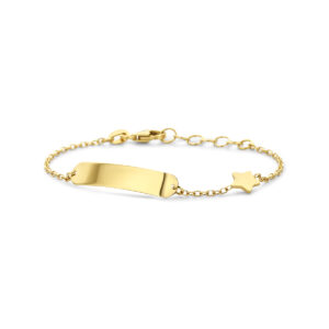 graveerarmband ster 11 + 2 cm 14K geelgoud