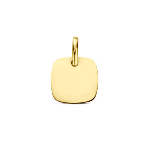 graveerhanger vierkant 10 mm 14K geelgoud