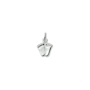 hanger voetjes zilver gerhodineerd