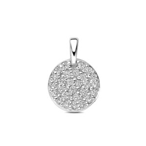 hanger zirkonia 10,5 mm zilver gerhodineerd
