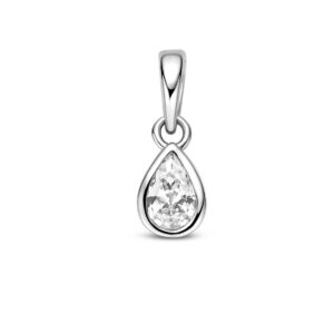 hanger zirkonia 7,5 mm zilver gerhodineerd