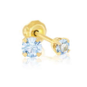 inverness schietknopjes blauw zirkonia 3 mm inverness systeem