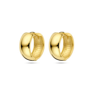 klapoorringen 13 mm 14K geelgoud