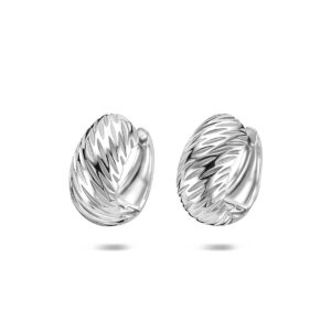 klapoorringen 14,5 mm zilver gerhodineerd