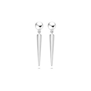 oorhangers 24 mm zilver gerhodineerd