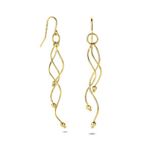 oorhangers 54 mm 14K geelgoud