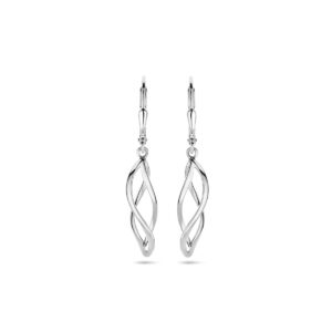 oorhangers brisur haak 36 mm zilver gerhodineerd