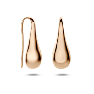 oorhangers druppel franse haak 24,5 mm 14K roségoud