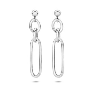 oorhangers schakel 35 mm zilver gerhodineerd