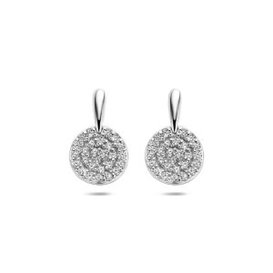 oorhangers zirkonia 17,5 mm zilver gerhodineerd