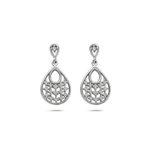oorhangers zirkonia 19 mm zilver gerhodineerd