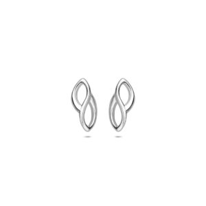 oorknoppen 12,5 mm zilver gerhodineerd