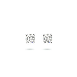 oorknoppen diamant h si 14K witgoud