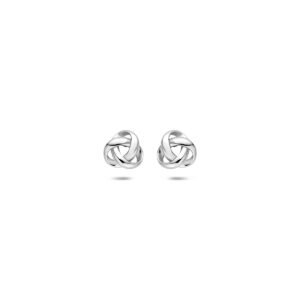 oorknoppen knoop 6 mm zilver gerhodineerd