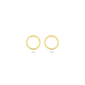 oorknoppen rondje 8 mm 14K geelgoud