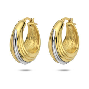 oorringen 25,5 mm 1 micron zilver verguld (geel/rhodium)
