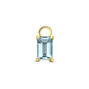 oorringhanger topaas 9,5 mm 14K geelgoud