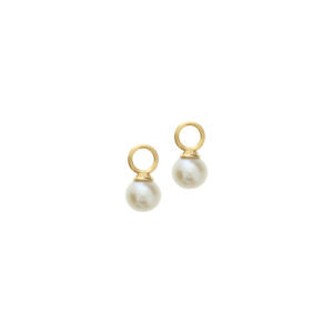 oorringhangers parel 14K geelgoud