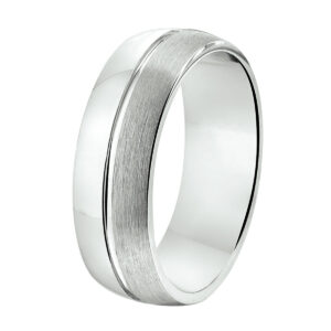 ring a212 - 7 mm - zonder cz zilver gerhodineerd