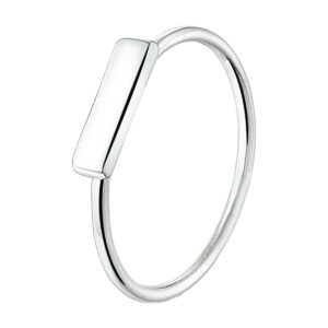 ring balkje zilver gerhodineerd