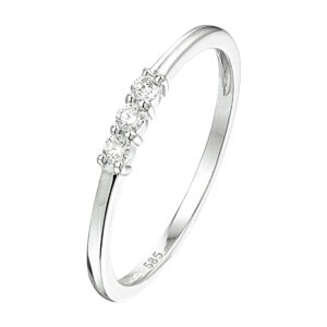 ring diamant 0.09ct h si 14K witgoud