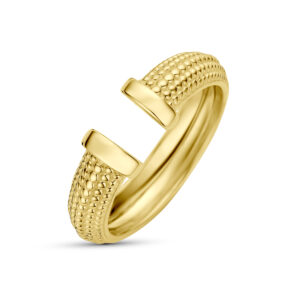 ring gediamanteerd 14K geelgoud