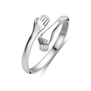 ring knuffel zilver gerhodineerd