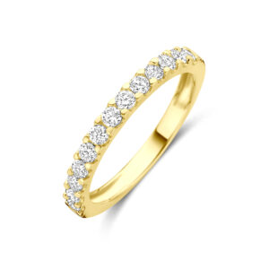 ring lab grown diamant 0.50ct h si 14K geelgoud