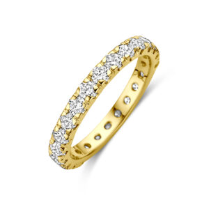 ring lab grown diamant f vs 14K geelgoud