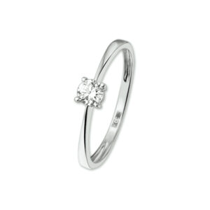 ring zirkonia 14K witgoud