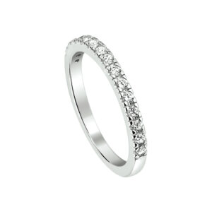 ring zirkonia zilver gerhodineerd