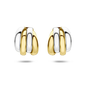 stekeroorringen 15 mm 1 micron zilver verguld (geel/rhodium)