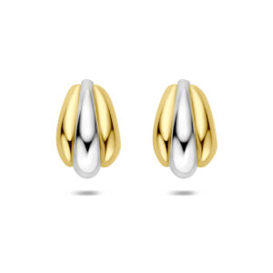 stekeroorringen 16,5 mm 1 micron zilver verguld (geel/rhodium)