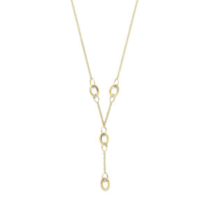 y-collier 42 + 3 cm 14K geelgoud