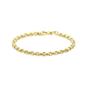 9k armband 4,5 mm 18,5 cm 9K geel