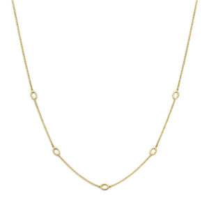 9k collier 41 - 43 - 45 cm 9K geel