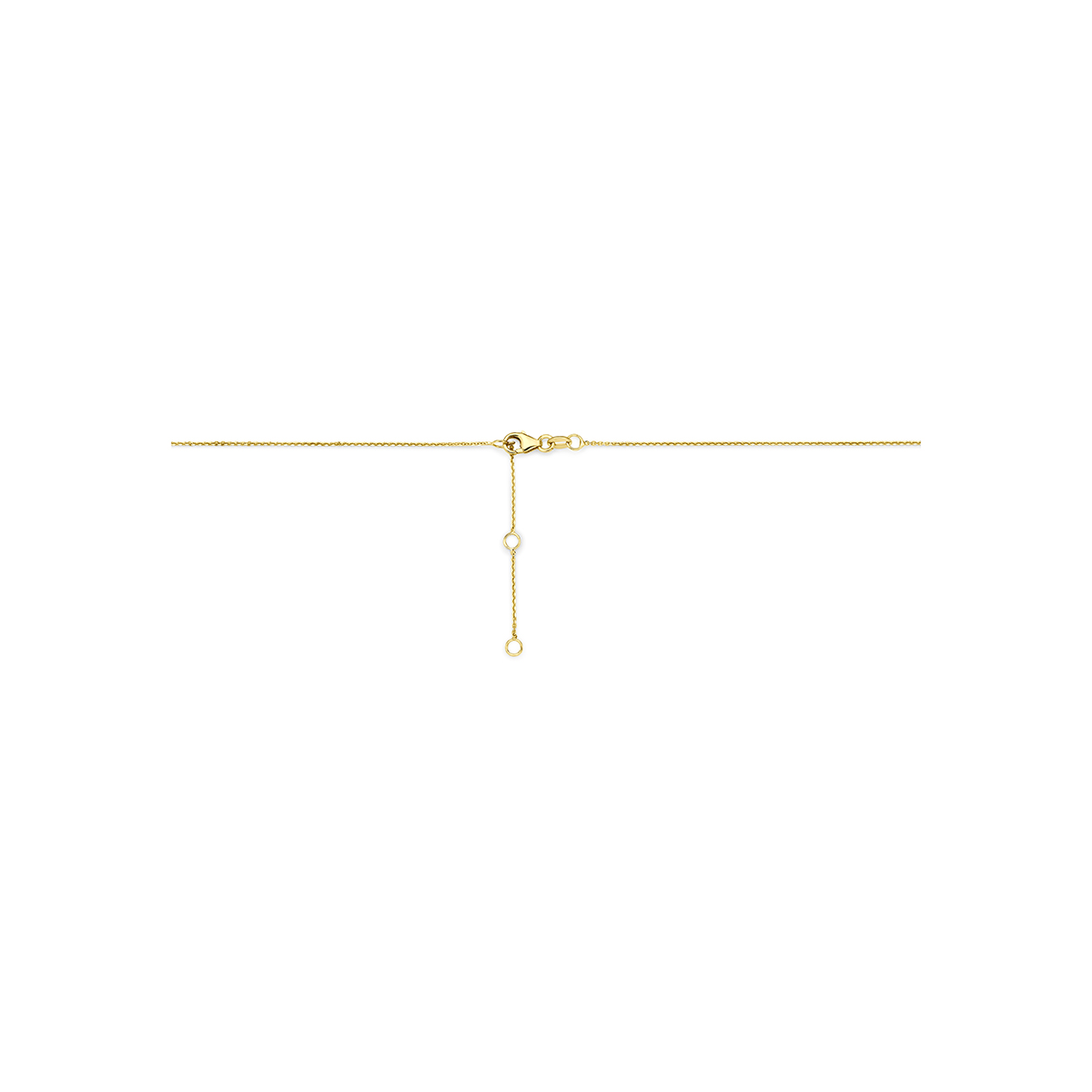 9k: collier balkje 40 - 42 - 44 cm 9K geel - Afbeelding 3