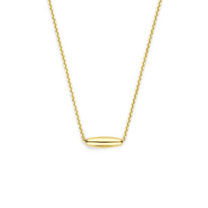 9k: collier balkje 40 - 42 - 44 cm 9K geel